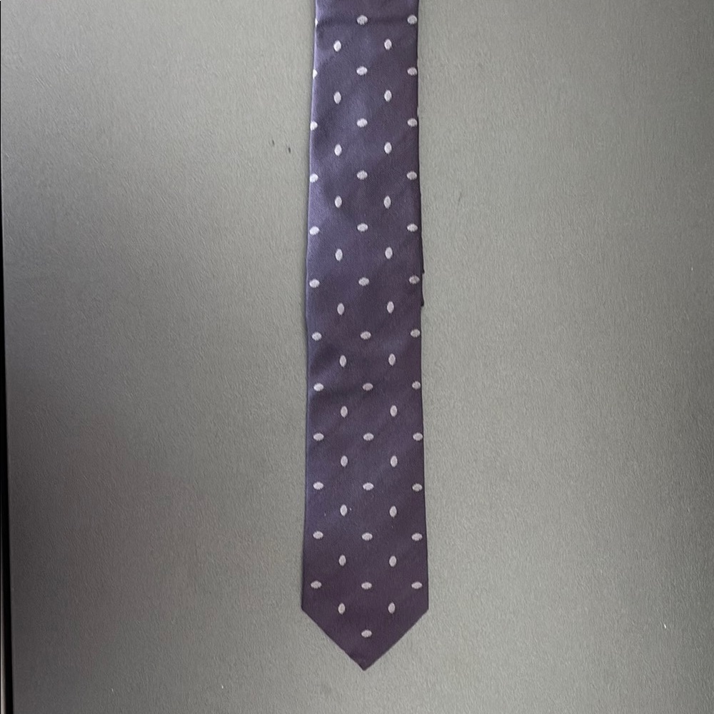 Polka Dot Men's Tie - Purple
